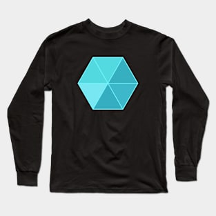 BLUE HEXAGON Long Sleeve T-Shirt